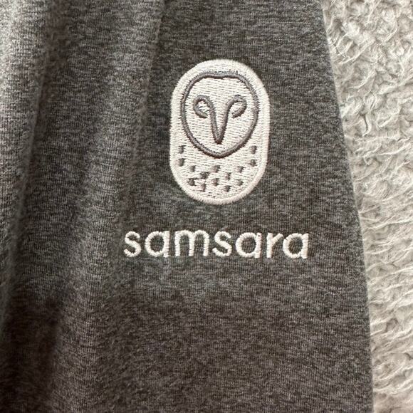 Marine Layer Men's Large Gray Pullover 1/4 Zip Samsara Company‎ Logo Soft - Picture 8 of 8